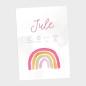 Preview: Geburtsposter "Regenbogen Pink" | Geburtstafel | Geburtsdaten | Geburtsbild | Geburt Geschenk